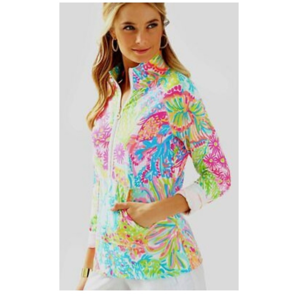 Lilly Pulitzer Lovers Coral Skipper Popover XS